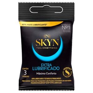 Preservativo Skyn Extra Lubrificado 03 Unidades Blowtex