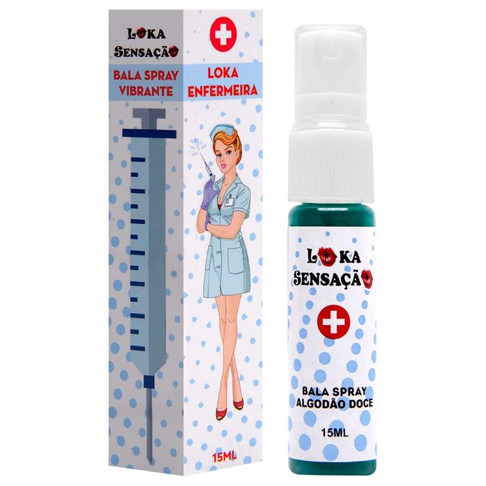 Loka Enfermeira Bala Spray Vibrante 15ml Loka Sensação