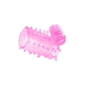 Meia Capa Peniana Vibrador Com Cerdas Vipmix