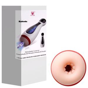 Masturbador 9 Vibrações E 9 Sucções Rabada Vipmix