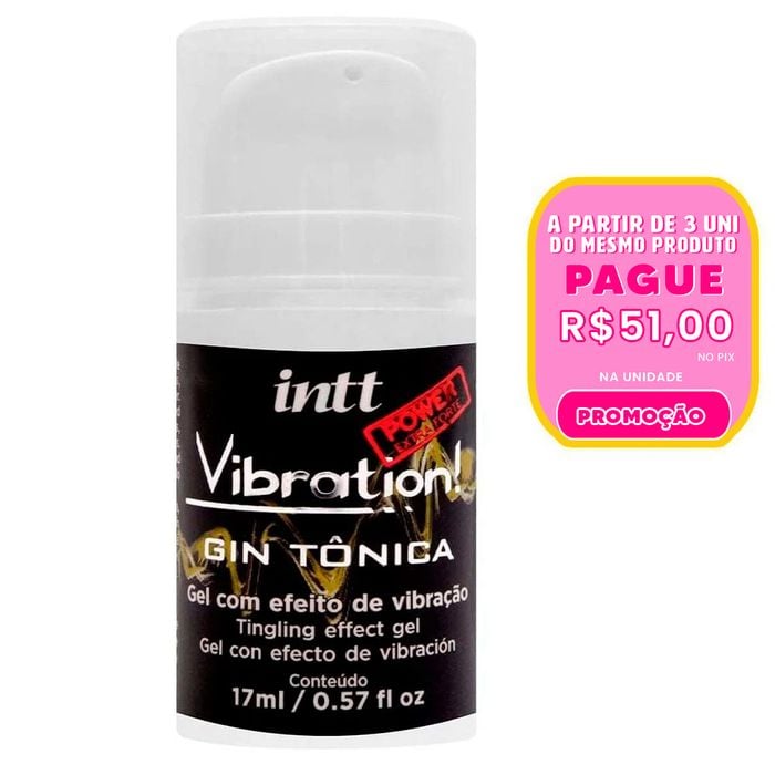 Vibration Gel Gin Power Vibração Hot 17ml Intt