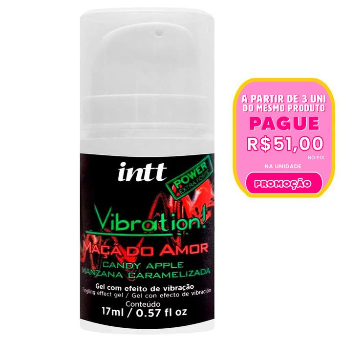 Vibration Gel Maçã Do Amor Vibração Hot 17ml Intt