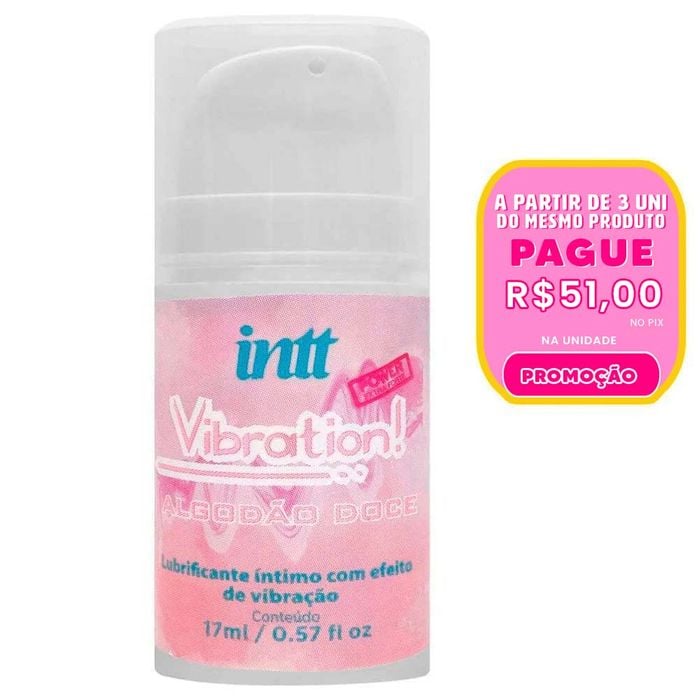 Vibration Gel Algodão Doce Power Vibração 17ml Intt