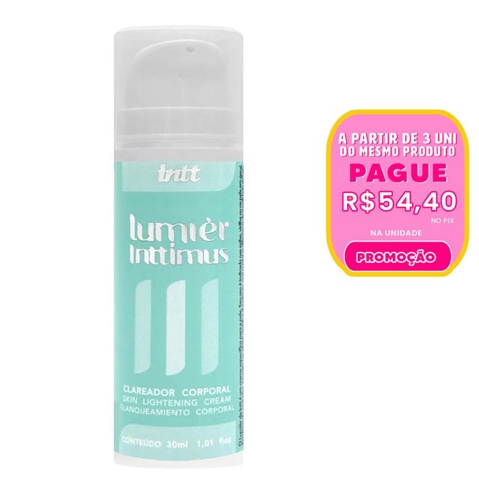 Lumier Clareador íntimo E Corporal 30ml Intt