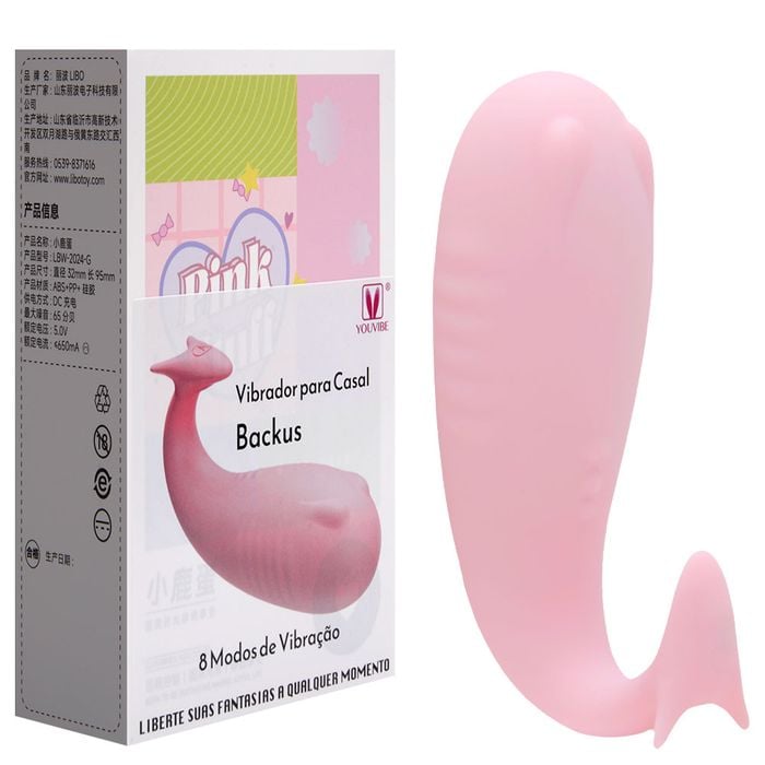 Vibrador Casal 8 Vibrações Backus Youvibe Vipmix