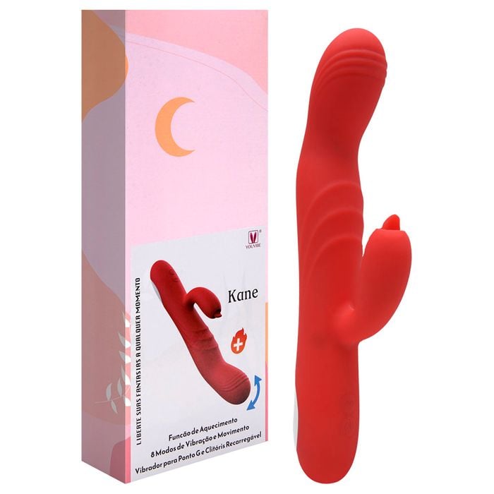 Vibrador Ponto G Usb 8 Vibrações Aquece Kane Vipmix