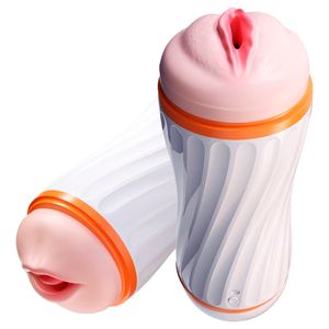 Masturbador Duplo Vagina Boca 12 Vibrações Vipmix