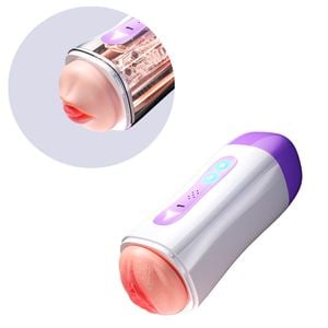 Masturbador Vagina Boca 10 Vibrações Voz Vipmix