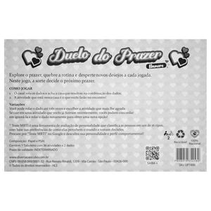 Jogo Duelo Do Prazer Namoro Diversão Ao Cubo