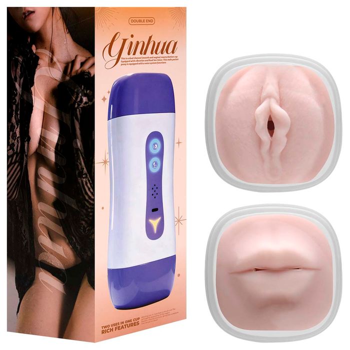 Masturbador Vagina Boca 10 Vibrações Voz Vipmix