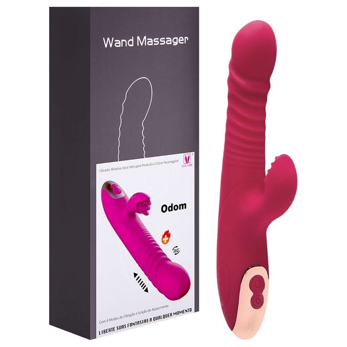 Vibrador Vai E Vem 8 Vibrações Aquece Odom Vipmix