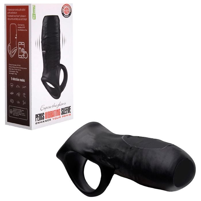 Meia Capa Peniana 9 Vibrações Controle App Vipmix