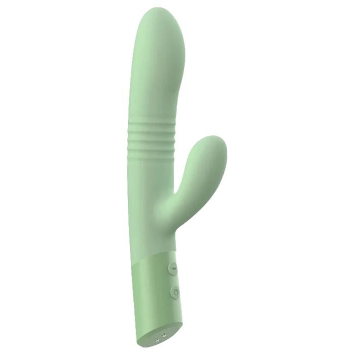 êxtase Verde 10 Vibrações Vai E Vem Silicone Intt