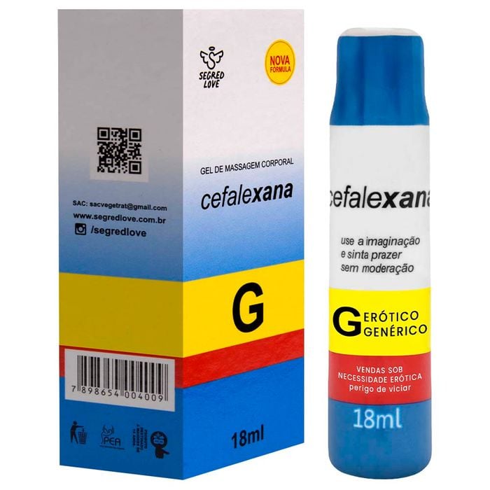 Cefalexana Gel Térmico Comestível 18ml Segred Love