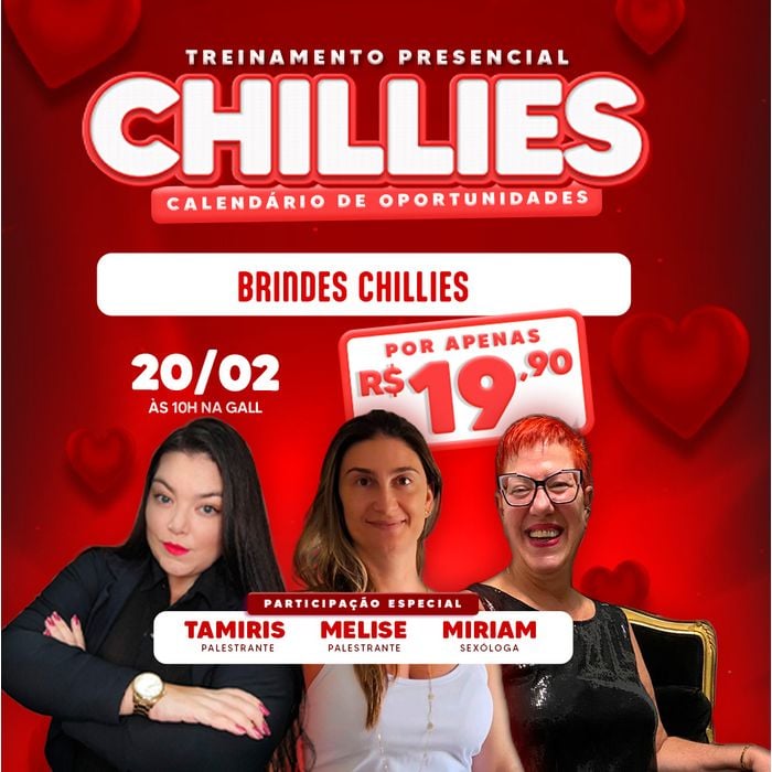 Treinamento Chillies Calendário De Oportunidades