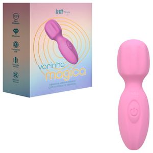 Varinha Mágica Rosa 10 Modos De Vibração Intt