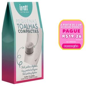 Toalhas Compactas Caixa Com 10 Unidades Intt