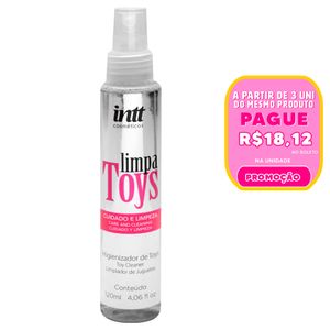 Limpa Toys Higienizador Vibradores 120ml Intt