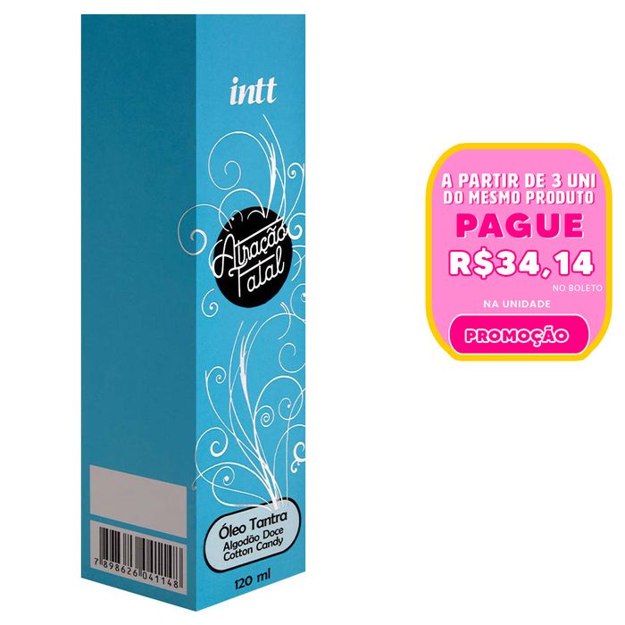 Atração Fatal óleo Corpo Algodão Doce 120ml Intt
