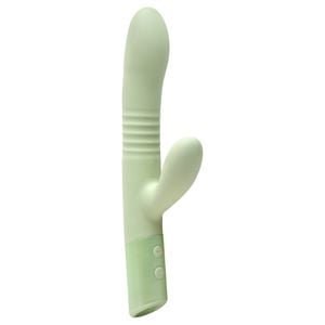 êxtase Verde 10 Vibrações Vai E Vem Silicone Intt