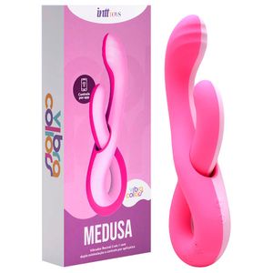 Medusa Vibrador Flexível 10 Modos Em Silicone Intt