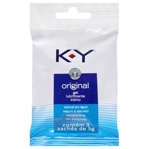 K-y Original Lubrificante 03 Sachês 5g Cada Ky