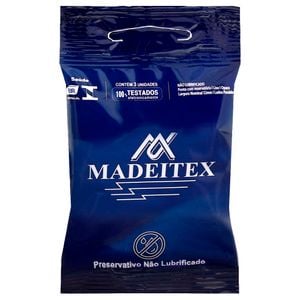 Preservativo Madeitex Não Lubrificado 03 Unidades Rilex