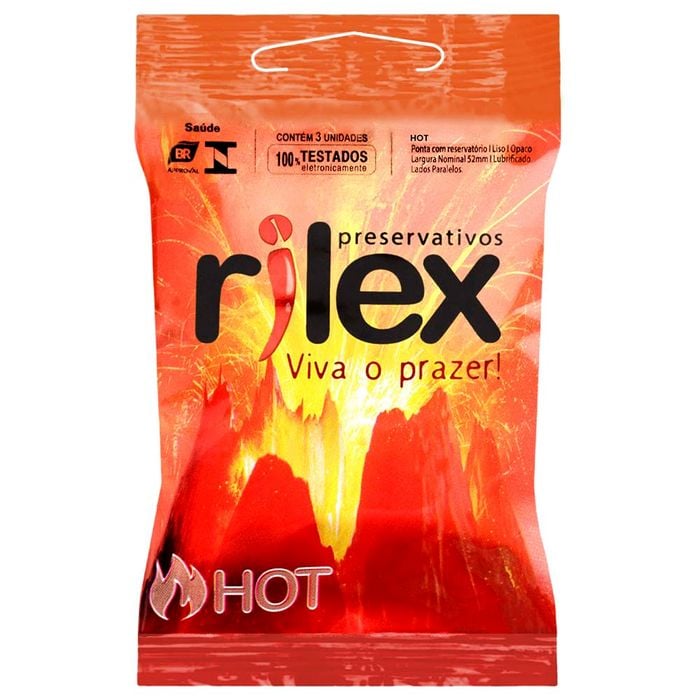 Preservativo Hot 03 Unidades Rilex