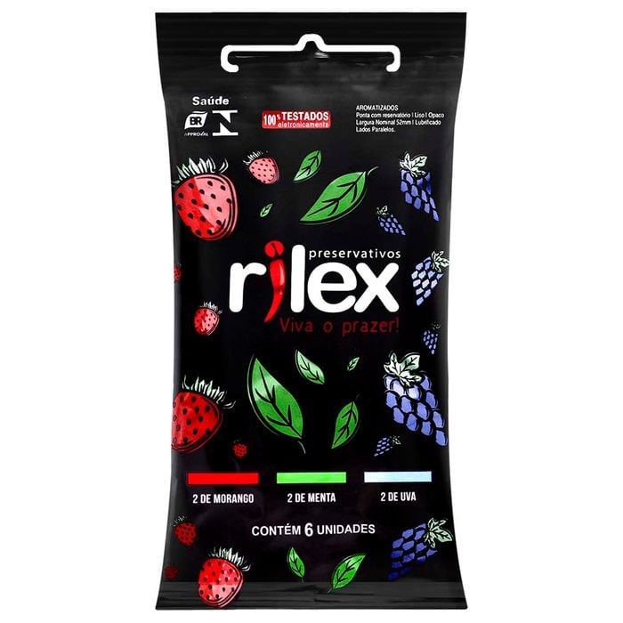 Preservativo Mix De Frutas 06 Unidades Rilex