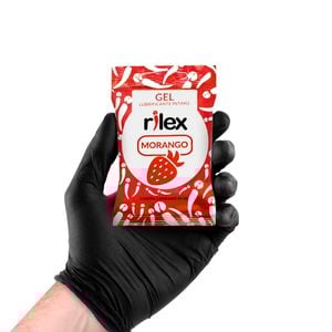 Gel Lubrificante íntimo Morango 03 Sachês Rilex