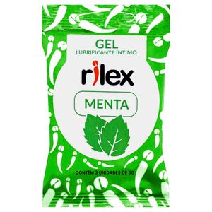 Gel Lubrificante íntimo Menta 03 Sachês Rilex