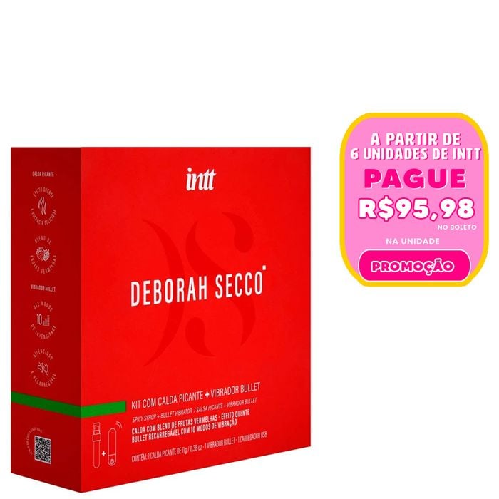 Kit Calda Picante E Vibro Bullet Deborah Secco Intt
