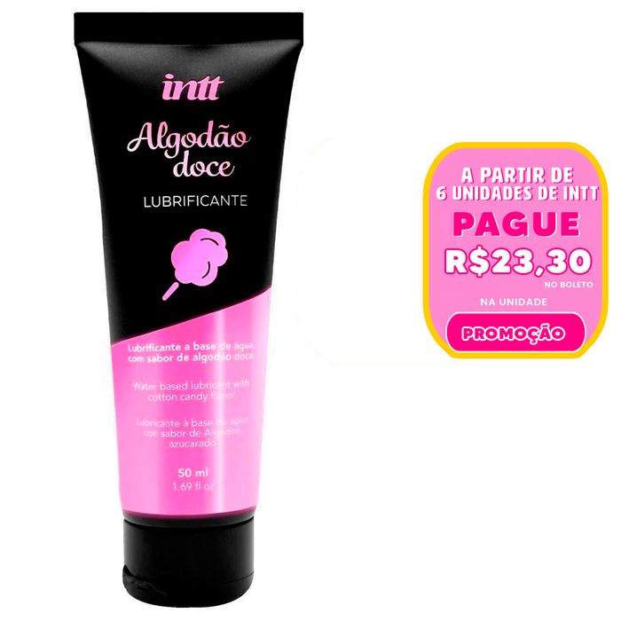Lubrificante Corporal Algodão Doce 50ml Intt