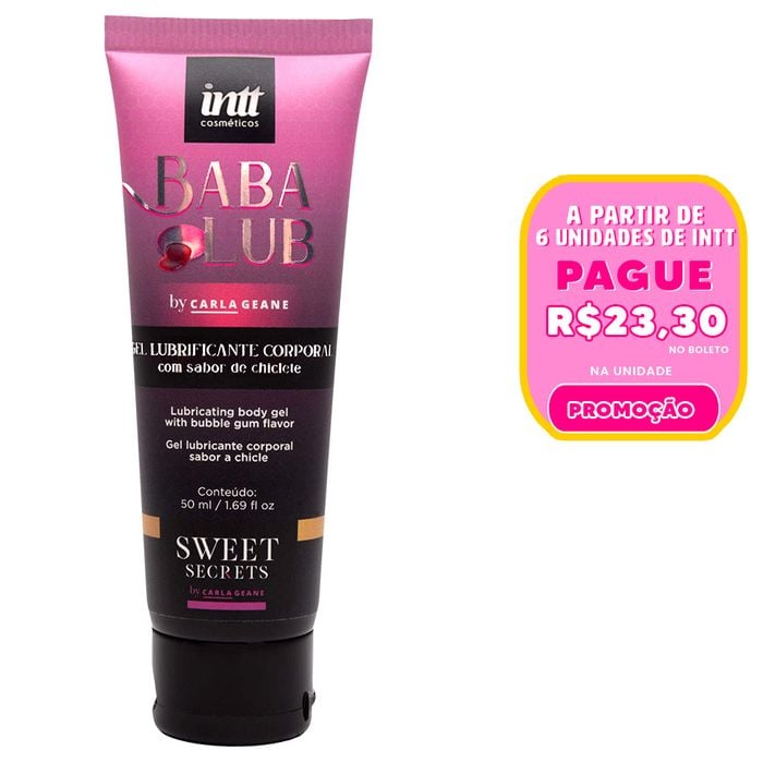 Babalub Lubrificante Chiclete By Carla Geane 50ml Intt