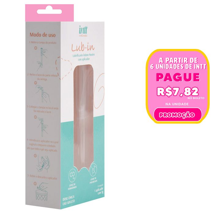 Lub-in Lubrificante Com Aplicador Neutro 5g Intt