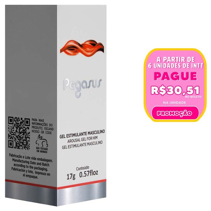 Pegasus Excitante Masculino Efeito Hot 17ml Intt