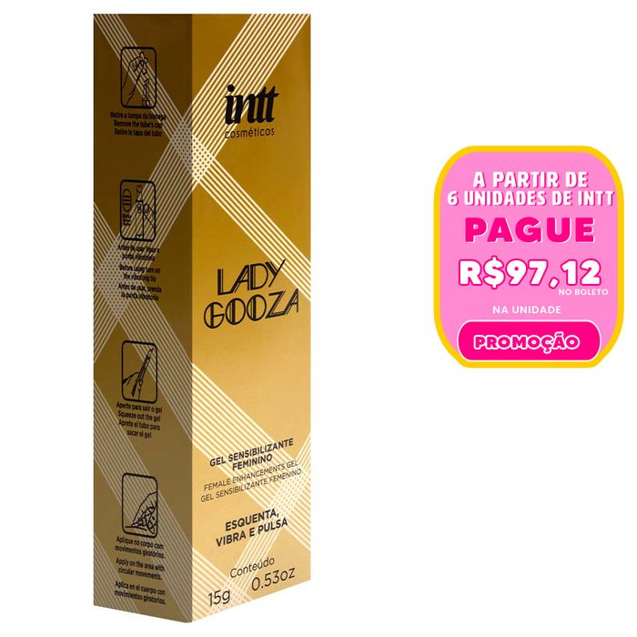 Lady Gooza Excitante Feminino Vibratório 15ml Intt
