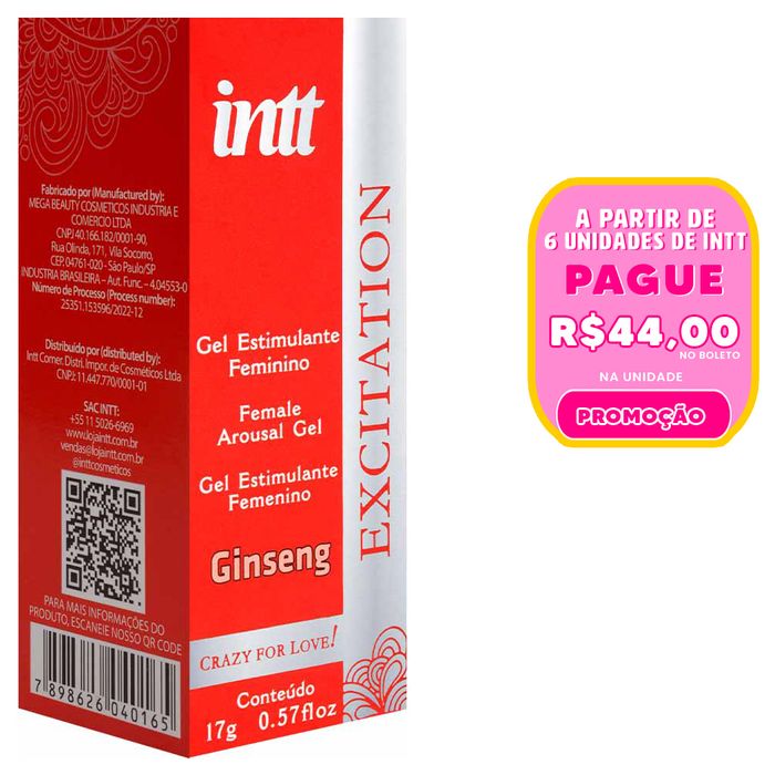 Excitation Excitante Feminino Mix 17ml Intt
