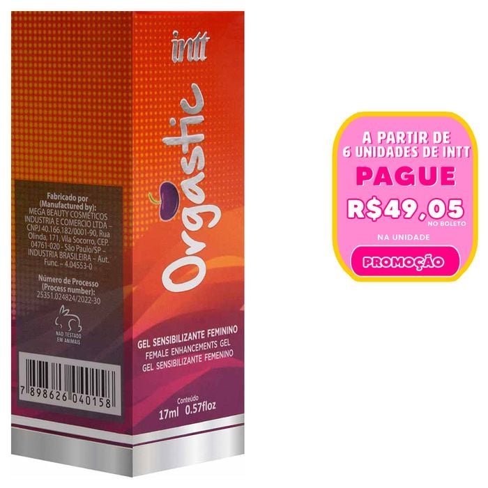 Orgastic Gel Estimulante Feminino 17ml Intt