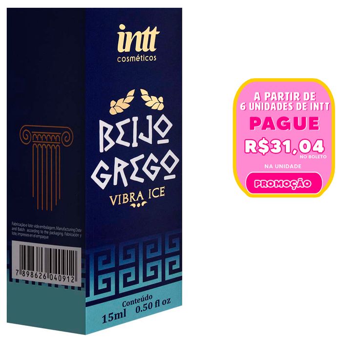 Beijo Grego Gel Sexo Anal Vibra Ice 15ml Intt