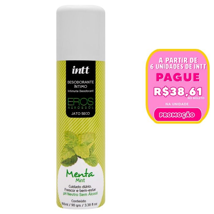 Desodorante íntimo Menta Eros 166ml Intt