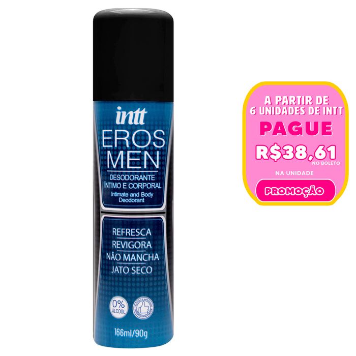 Eros Men Desodorante Masculino Afrodisíaco 166ml Intt