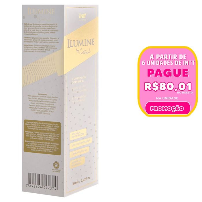 Ilumine Iluminador Corporal Baunilha 60ml Intt
