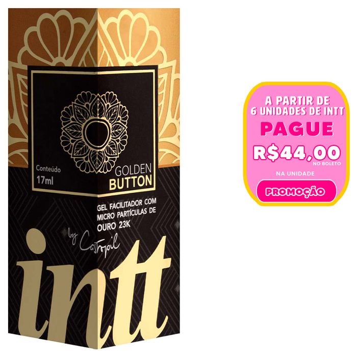 Golden Button Gel Particulas Ouro 23k 17ml Intt