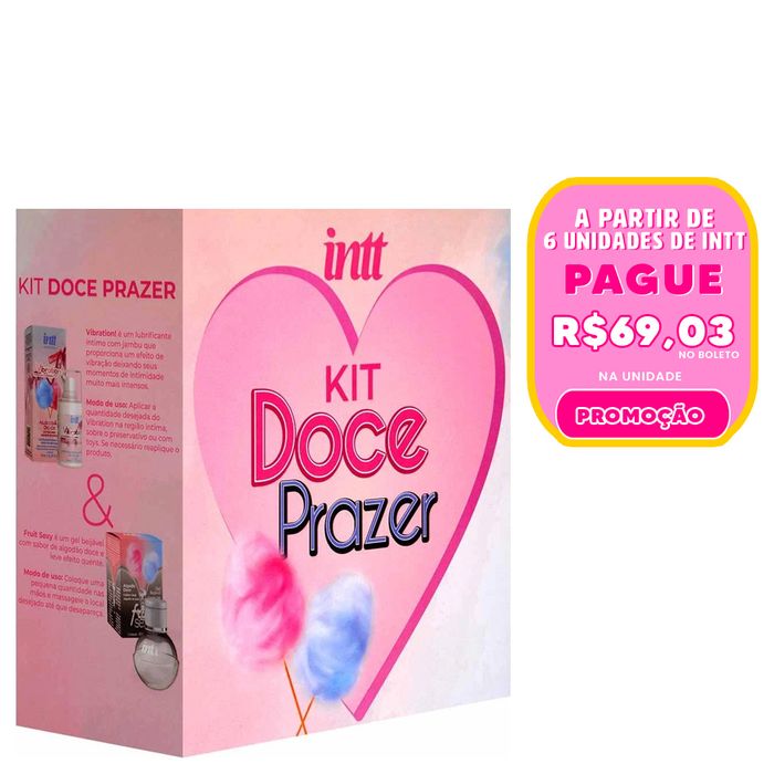 Box Doce Prazer Vibration E Fruit Algodão Doce Intt