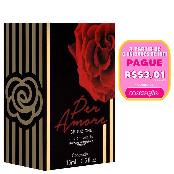 Per Amore Perfume Feminino Afrodisíaco 15ml Intt