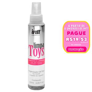 Limpa Toys Higienizador Vibradores 120ml Intt
