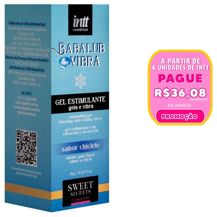 Babalub Vibra Ice Excitante By Carla Geane 15g Intt