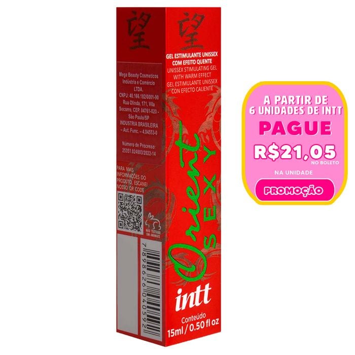 Orient Gel Estimulante Efeito Quente 15ml Intt