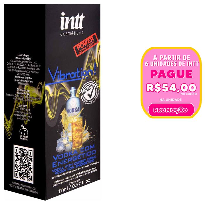 Vibration Vodka Com Energético Vibração Hot 17ml Intt